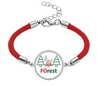 no/no Tree Life Rest Art Deco Fashion Lucky Red String Bracelet Rope Bracelet Handmade