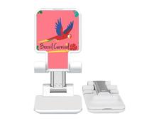 no/no Tropical Brazilian Carnival Parrot Adjustable Cell Phone Stand Desk Foldable