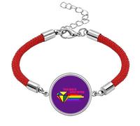no/no True Love is Never Wrong Art Deco Fashion Lucky Red String Bracelet Rope Bracelet Handmade