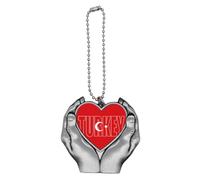 no/no Turkey Country Flag Name Art Deco Fashion Car Keychain Heart Pendant Ornament Charm