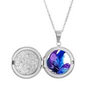 no/no twin flames surround day Locket Necklace Hold Picture Jewelry Birthday Gift