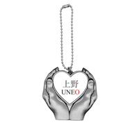 no/no Uneo Japaness City Name Red Sun Flag Car Keychain Heart Pendant Ornament Charm