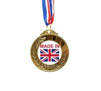 no/no United Kingdom Country Love Gold Award Winner Medal First Place Ribbon