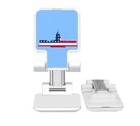 no/no United States White House Flag Adjustable Cell Phone Stand Desk Foldable