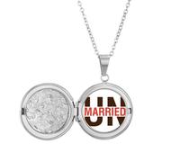 no/no Unmarried Marriage Faly Status Locket Necklace Hold Picture Jewelry Birthday Gift