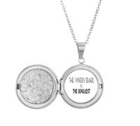 no/no Unseen Blade Deadliest Art Deco Fashion Locket Necklace Hold Picture Jewelry Birthday Gift