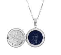 no/no USA President Person Joseph Child Shape Locket Necklace Hold Picture Jewelry Birthday Gift