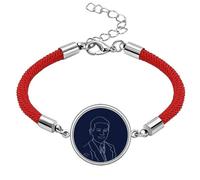 no/no USA President Person Joseph Child Shape Lucky Red String Bracelet Rope Bracelet Handmade
