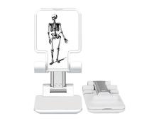 no/no Walking Human Skeleton Sketch Adjustable Cell Phone Stand Desk Foldable
