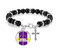 no/no War Will Never Changes Art Deco Fashion Beaded Bracelet Boho Jewelry