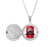 no/no War Will Never Changes Art Deco Fashion Locket Necklace Hold Picture Jewelry Birthday Gift