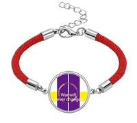 no/no War Will Never Changes Art Deco Fashion Lucky Red String Bracelet Rope Bracelet Handmade