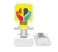 no/no We Are All The Same Art Deco Fashion Adjustable Cell Phone Stand Desk Foldable