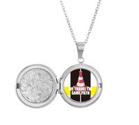 no/no Weâ€‚Travelâ€‚Theâ€‚Sameâ€‚Path Locket Necklace Hold Picture Jewelry Birthday Gift