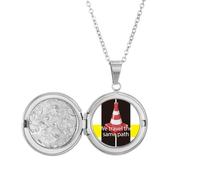 no/no Weâ€‚Travelâ€‚Theâ€‚Sameâ€‚Path Locket Necklace Hold Picture Jewelry Birthday Gift