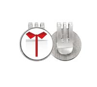 no/no White mas Origa Golf Ball Marker Hat Cap Clip Enamel Magnetic