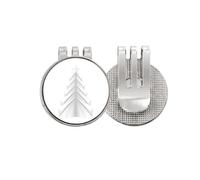 no/no White mas Tree Origa Golf Ball Marker Hat Cap Clip Enamel Magnetic