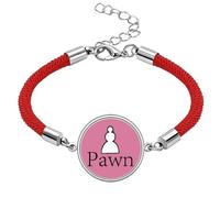 no/no White Word Chess Game Lucky Red String Bracelet Rope Bracelet Handmade