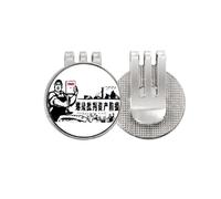 no/no Worker Peasant Chinese Red Revolution Golf Ball Marker Hat Cap Clip Enamel Magnetic