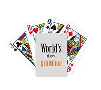 no/no World's Okayest Grandma Nana Best Quote Poker Playing Card Tabletop Board Game