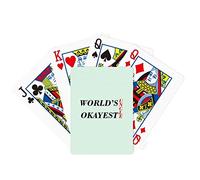 no/no World's Okayest Uncle Best Quote Poker Playing Card Tabletop Board Game