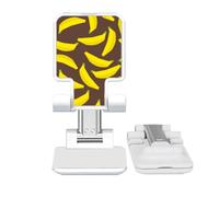 no/no Yellow Banana Fruit Illustration Pattern Adjustable Cell Phone Stand Desk Foldable