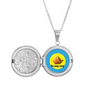 no/no You Jump I Jump Titanic Art Deco Fashion Locket Necklace Hold Picture Jewelry Birthday Gift