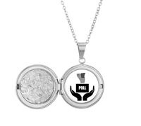 no/no Your Hands Lies Decision Vote Locket Necklace Hold Picture Jewelry Birthday Gift