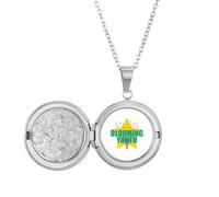no/no Youth Youth Vitality Creation Locket Necklace Hold Picture Jewelry Birthday Gift