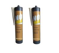 No Nonsense Magnolia 310ml Silicone Tube Ideal for sealing gaps cracks around skirting, cornices, windows, doors, stair treads, plaster repairs 2 PACK - Modaleo