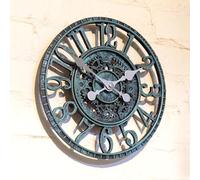 No Nonsense Products Indoor Outdoor Wall Clock 30cm Antique Church Station Garden Style Weatherproof Quartz Battery Powered Waterproof