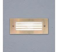 No Nonsense Products LED Outdoor Small Brick Light Bright White Recessed Grill Style 17x7x5.5cm Garden Patio Step Wall Pathway Night Lights
