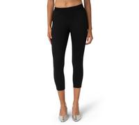 No Nonsense Women's Classic Denim Capri Legging with Pockets, Black, XL