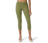 No Nonsense Women's Classic Denim Capri Leggings with Pockets, Comfortable Stretch Pull on Pants, Fatigue, Large