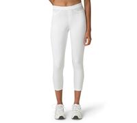 No Nonsense Women's Classic Denim Capri Leggings with Pockets, Comfortable Stretch Pull on Pants, White, 3X