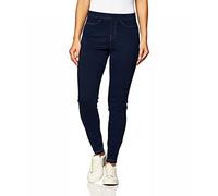 No Nonsense Women's Classic Leggings-Jeggings Real Back Pockets, High Waisted Stretch Jeans, Dark Denim, XL