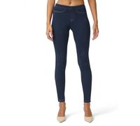 No Nonsense Women's Classic Leggings-Jeggings Real Back Pockets, High Waisted Stretch Jeans, Dark Denim, M