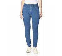No Nonsense Women's Classic Leggings-Jeggings Real Back Pockets, High Waisted Stretch Jeans, Light Denim, M