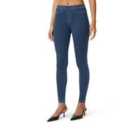 No Nonsense Women's Classic Leggings-Jeggings Real Back Pockets, High Waisted Stretch Jeans, Medium Wash Denim, Large