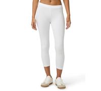 No Nonsense Women's Cotton Capri Legging, White, 1X