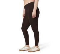No Nonsense Women's Leggings-Soft Cotton Feel, Comfortable & Perfect for Layering, Gentle Elastic Waistband Pants, Espresso, 3X
