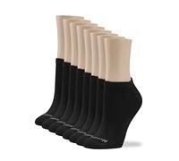 No Nonsense Women's Cushion No Show Sock Liner, Black-8 Pair Pack, 3.5-9 UK (Pack of 8)