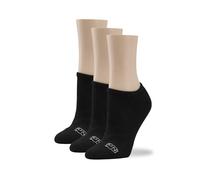 No Nonsense Women's Expantech Recycled Polyester No Show Socks, Black-3 Pair Pack, 3.5-9 UK (Pack of 3)