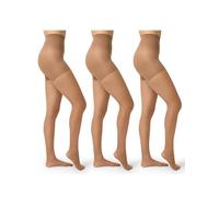 No Nonsense womens Great Shapes All Over Shaping Tights Slimming Control for Flawless Definition and Confidence, Suntan - 3 Pair Pack, D
