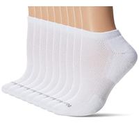 No Nonsense womens Soft & Breathable Ventilated No Show Liner Socks, White - 9 Pair Pack, 43931 US