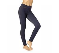No Nonsense Women's Stretch Leggings with Pockets Pants, Dark Denim, S