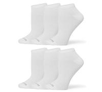 No Nonsense womens Uncushioned No Show Sock 6 Pair Pack, White - 6 Pair Pack, One size