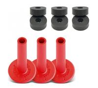No Nuts Cymbal Sleeves 3pk w/CymRings Red
