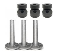No Nuts Cymbal Sleeves 3pk w/CymRings Silver