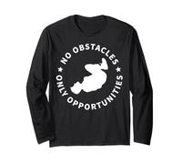 No Obstacles Only Opportunities Parkour Motivation Vintage Long Sleeve T-Shirt